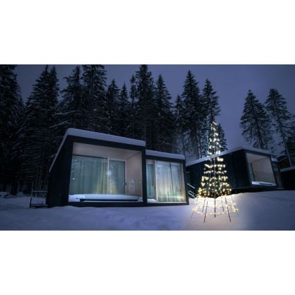 Twinkly - LED RGBW Stmievateľný vonkajší vianočný stromček LIGHT TREE 300xLED 2m IP44 Wi-Fi