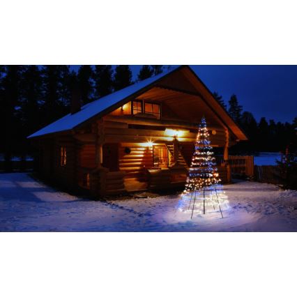 Twinkly - LED RGBW Stmievateľný vonkajší vianočný stromček LIGHT TREE 450xLED 3m IP44 Wi-Fi