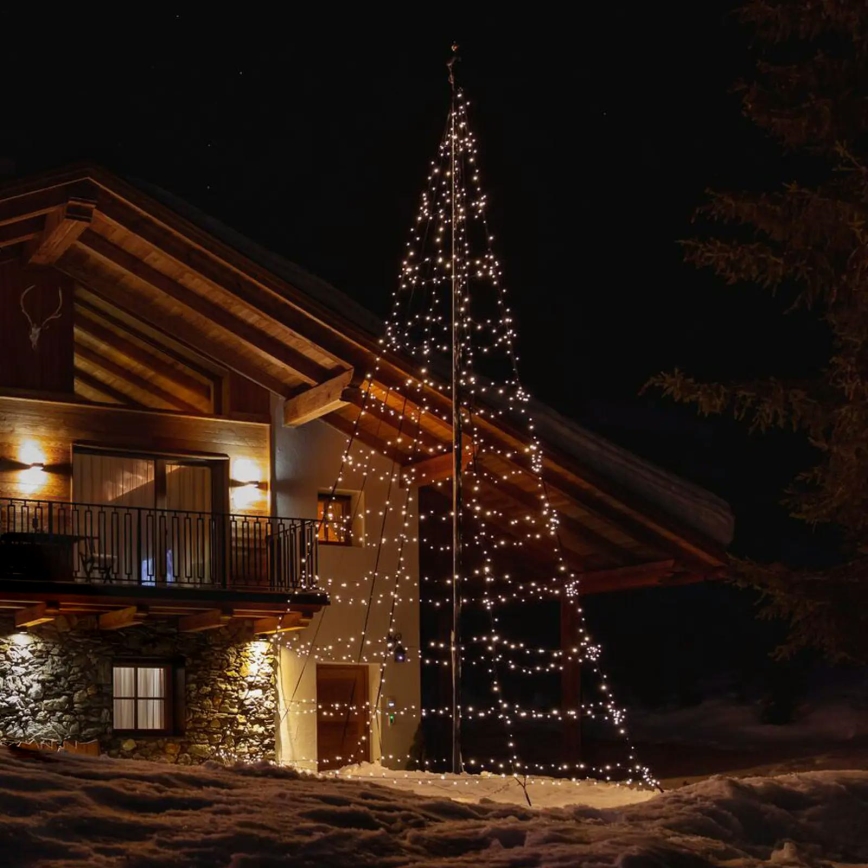 Twinkly - LED RGBW Stmievateľný vonkajší vianočný stromček LIGHT TREE 750xLED 4m IP44 Wi-Fi