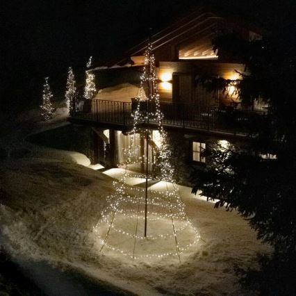 Twinkly - LED RGBW Stmievateľný vonkajší vianočný stromček LIGHT TREE 750xLED 4m IP44 Wi-Fi