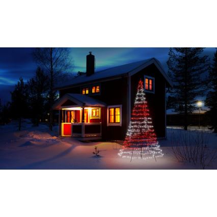 Twinkly - LED RGBW Stmievateľný vonkajší vianočný stromček LIGHT TREE 750xLED 4m IP44 Wi-Fi