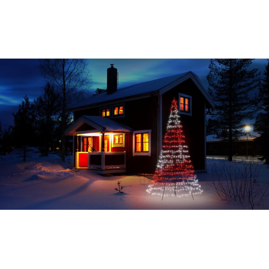 Twinkly - LED RGBW Stmievateľný vonkajší vianočný stromček LIGHT TREE 750xLED 4m IP44 Wi-Fi