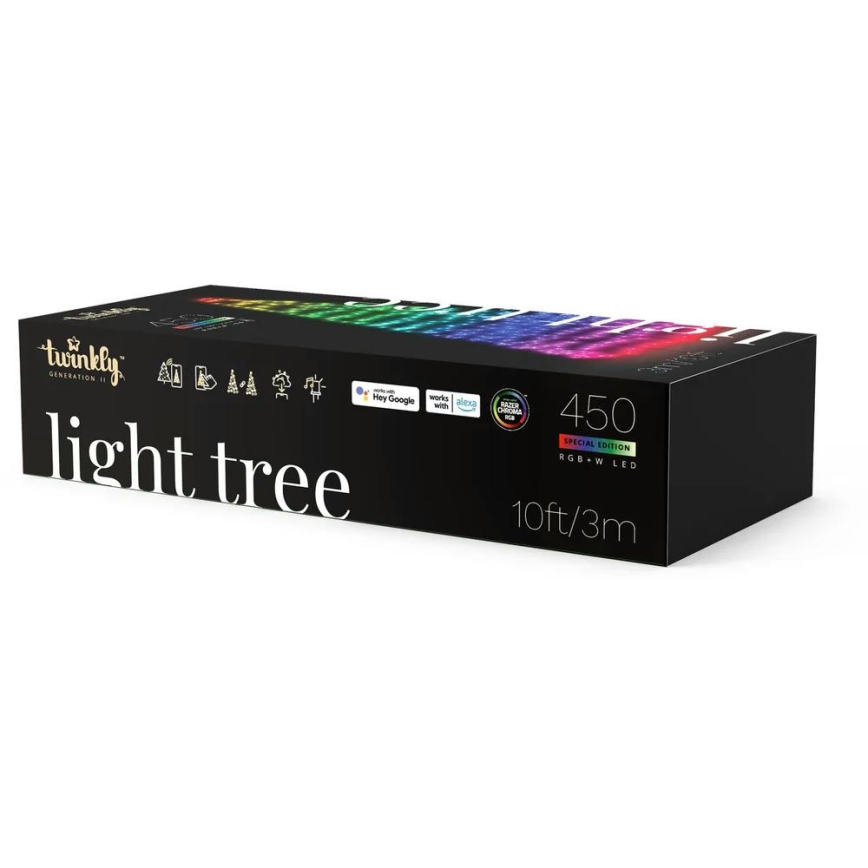 Twinkly - LED RGBW Stmievateľný vonkajší vianočný stromček LIGHT TREE 750xLED 4m IP44 Wi-Fi