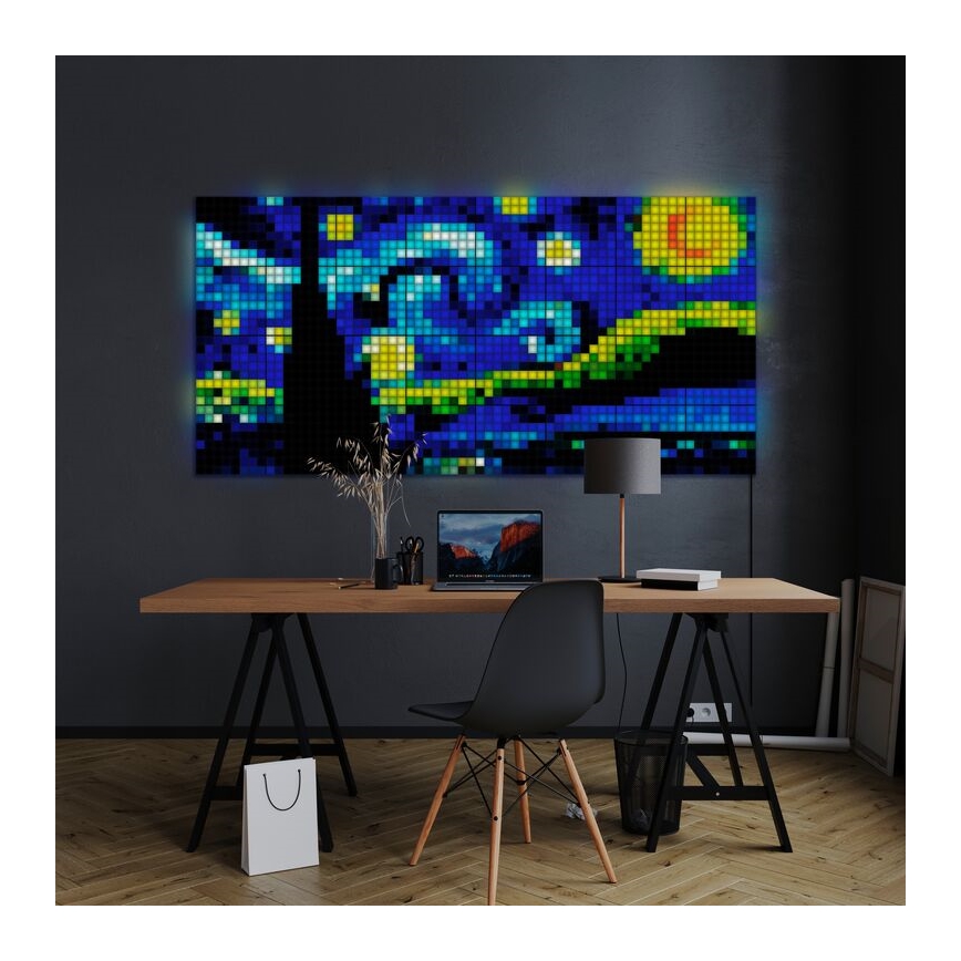 Twinkly - SADA 6xLED RGB Stmievateľný panel SQUARES 64xLED 16x16 cm Wi-Fi