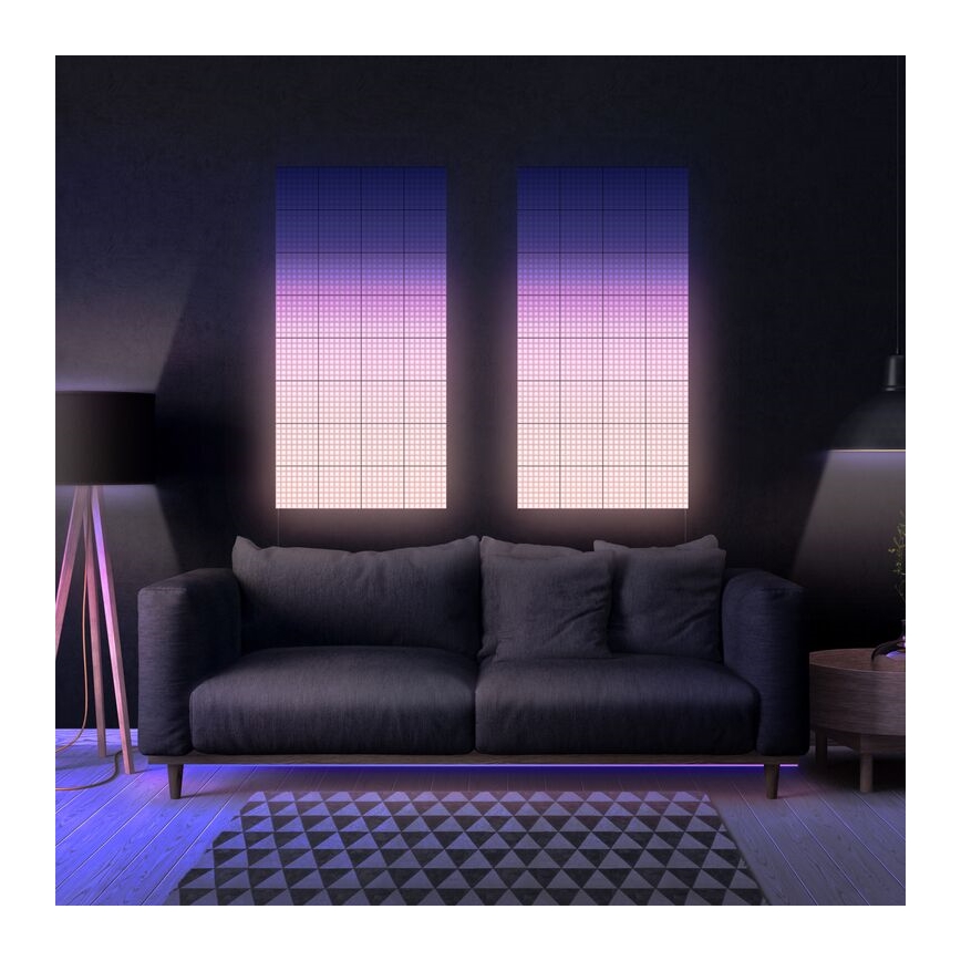 Twinkly - SADA 6xLED RGB Stmievateľný panel SQUARES 64xLED 16x16 cm Wi-Fi