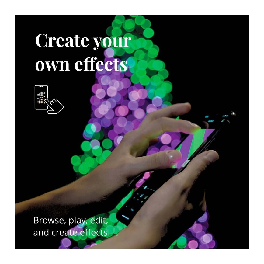 Twinkly - LED RGBW stmievateľný vonkajší svetelný reťazec STRINGS 250xLED 23,5m IP44 Wi-Fi