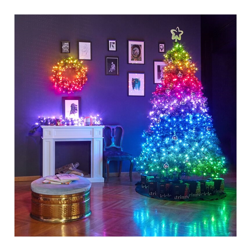 Twinkly - LED RGBW Stmievateľná vonkajšia vianočná reťaz STRINGS 250xLED 23,5m IP44 Wi-Fi