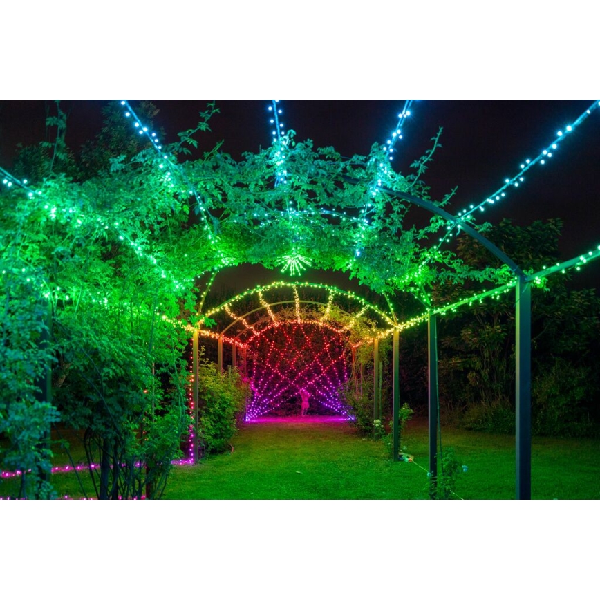 Twinkly - LED RGBW Stmievateľná vonkajšia vianočná reťaz STRINGS 250xLED 23,5m IP44 Wi-Fi