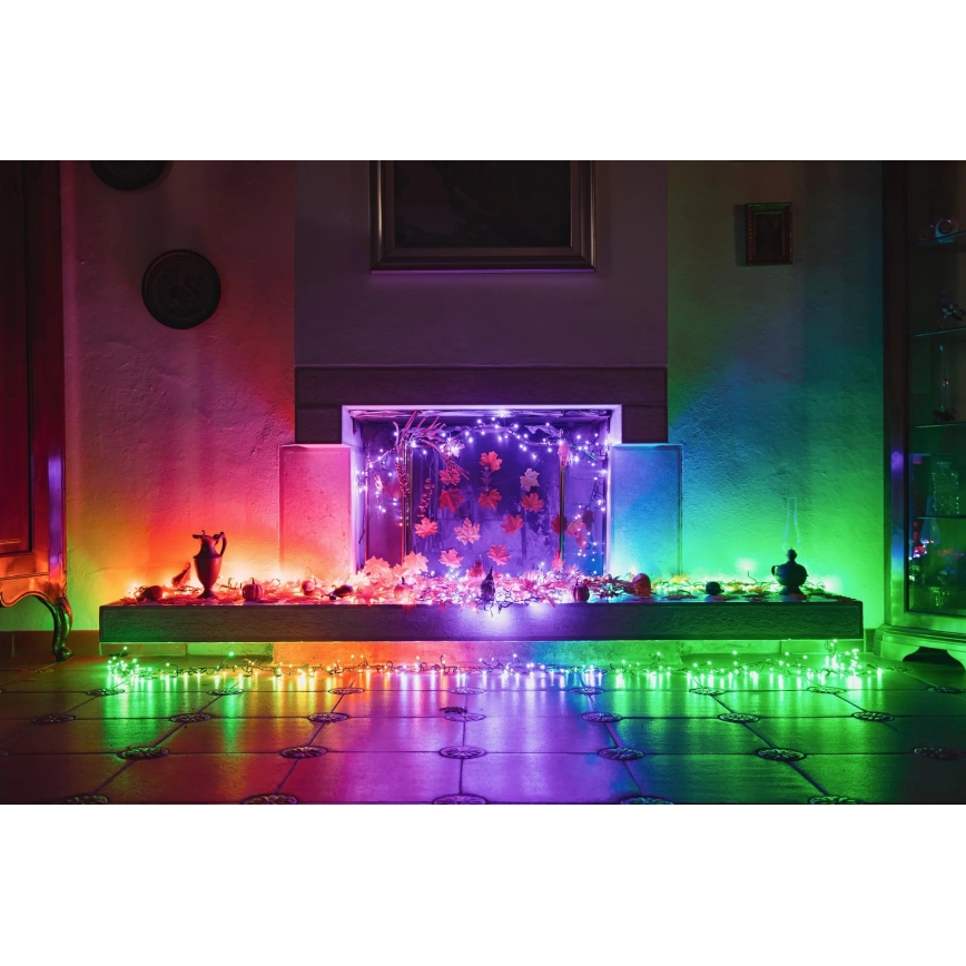 Twinkly - LED RGBW Stmievateľná vonkajšia vianočná reťaz STRINGS 250xLED 23,5m IP44 Wi-Fi