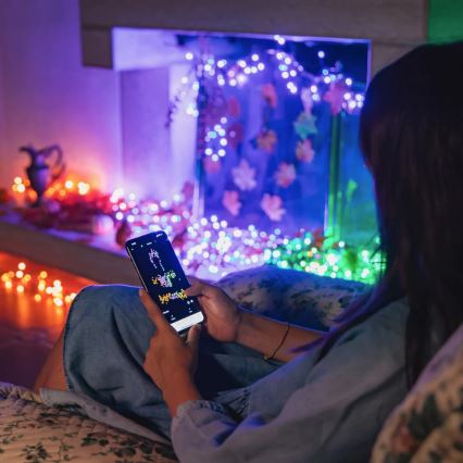 Twinkly - LED RGBW Stmievateľná vonkajšia vianočná reťaz STRINGS 250xLED 23,5m IP44 Wi-Fi