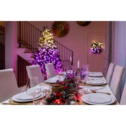 Twinkly - LED RGBW Stmievateľná vonkajšia vianočná reťaz STRINGS 250xLED 23,5m IP44 Wi-Fi