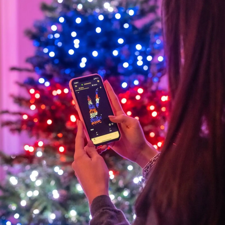Twinkly - LED RGBW Stmievateľná vonkajšia vianočná reťaz STRINGS 250xLED 23,5m IP44 Wi-Fi