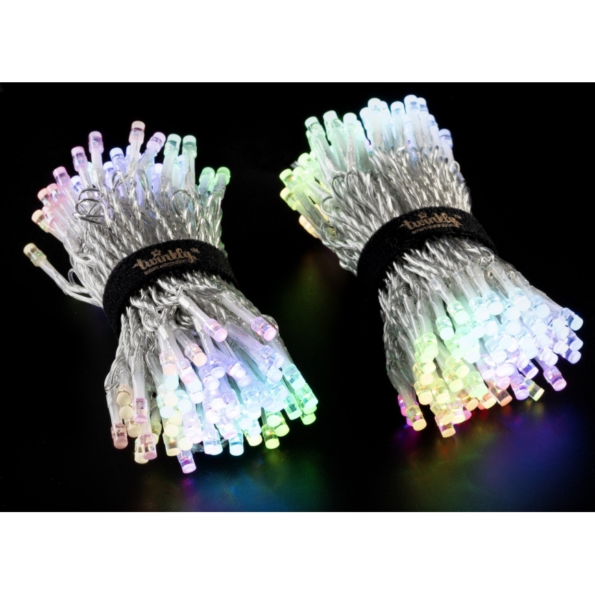 Twinkly - LED RGBW Stmievateľná vonkajšia vianočná reťaz STRINGS 250xLED 23,5m IP44 Wi-Fi