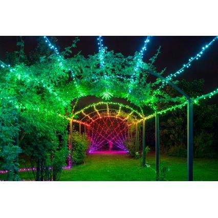 Twinkly - LED RGB stmievateľná vonkajšia svetelná reťaz STRINGS 250xLED 23,5m IP44 Wi-Fi