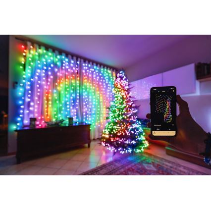 Twinkly - LED RGB Stmievateľný vonkajší vianočná reťaz STRINGS 400xLED 35,5m IP44 Wi-Fi