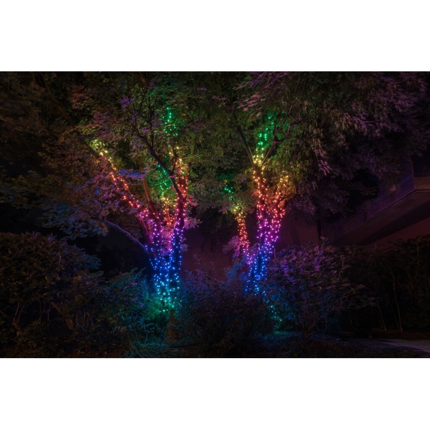 Twinkly - LED RGB Stmievateľný vonkajší vianočná reťaz STRINGS 600xLED 51,5m IP44 Wi-Fi