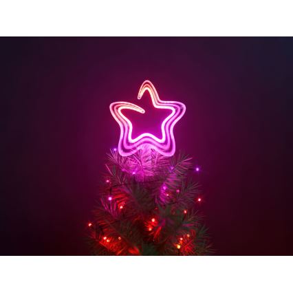Twinkly - LED RGB Stmievateľná vianočná hviezda TREE TOPPER 76xLED USB Wi-Fi