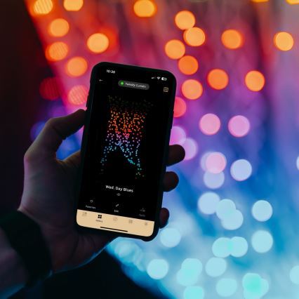 Twinkly -  LED RGBW Stmievateľný vonkajší vianočný záves CURTAIN 400xLED 6 m IP44 Wi-Fi