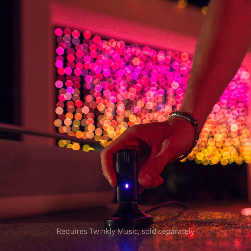 Twinkly -  LED RGBW Stmievateľný vonkajší vianočný záves CURTAIN 400xLED 6 m IP44 Wi-Fi