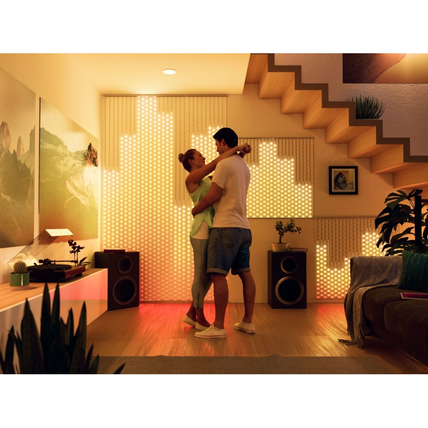 Twinkly - LED RGB Stmievateľný vianočný záves MATRIX 480xLED 1x1 m Wi-Fi