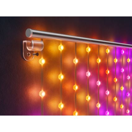 Twinkly - LED RGB Stmievateľný vianočný záves MATRIX 480xLED 1x1 m Wi-Fi