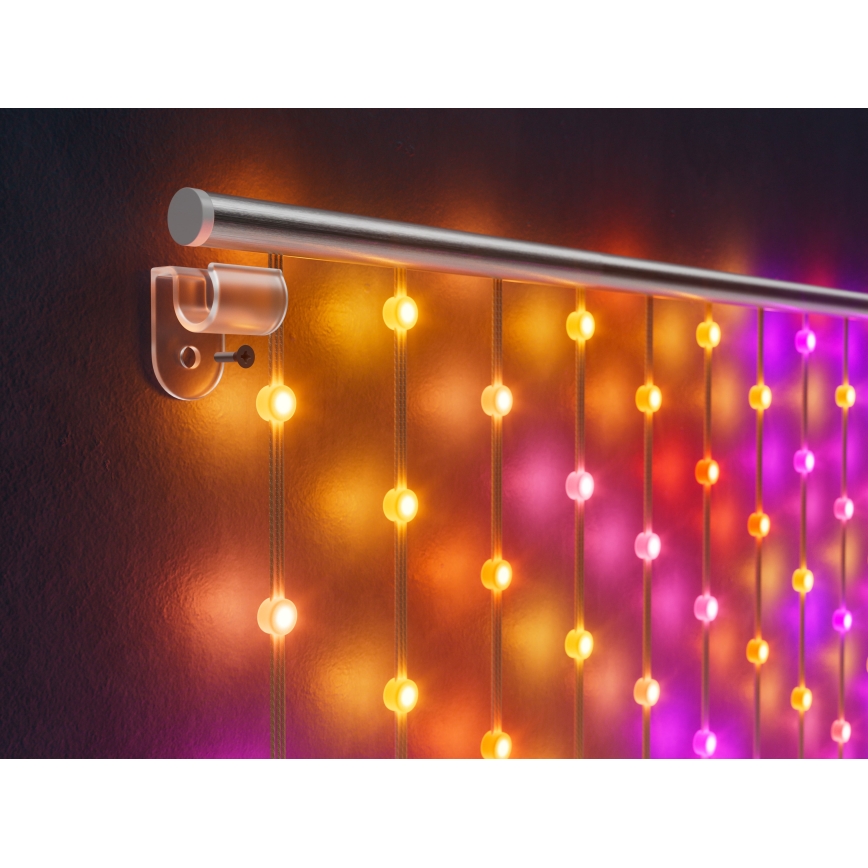 Twinkly - LED RGB Stmievateľný vianočný záves MATRIX 480xLED 1x1 m Wi-Fi