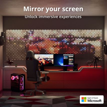 Twinkly - LED RGB Stmievateľný vianočný záves MATRIX 480xLED 1x1 m Wi-Fi