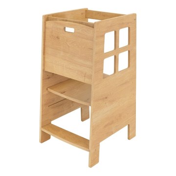 Učiaca veža KULE 90x50 cm hnedá