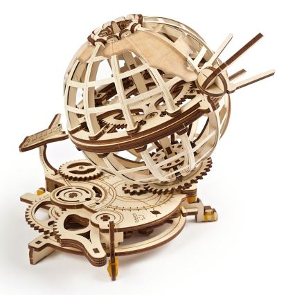 Ugears - 3D drevenené mechanické puzzle Glóbus