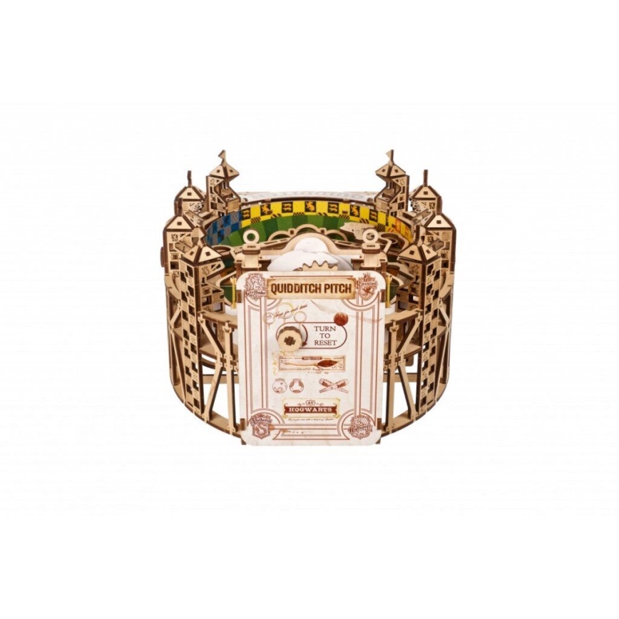Ugears - 3D drevenené mechanické puzzle Harry Potter Quidditch Pinball