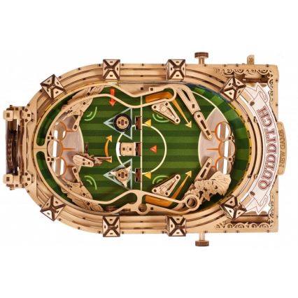 Ugears - 3D drevenené mechanické puzzle Harry Potter Quidditch Pinball