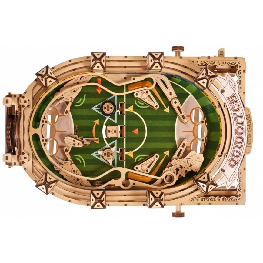Ugears - 3D drevenené mechanické puzzle Harry Potter Quidditch Pinball