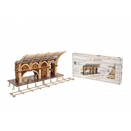 Ugears - 3D drevenené mechanické puzzle Harry Potter vlakové nástupisko
