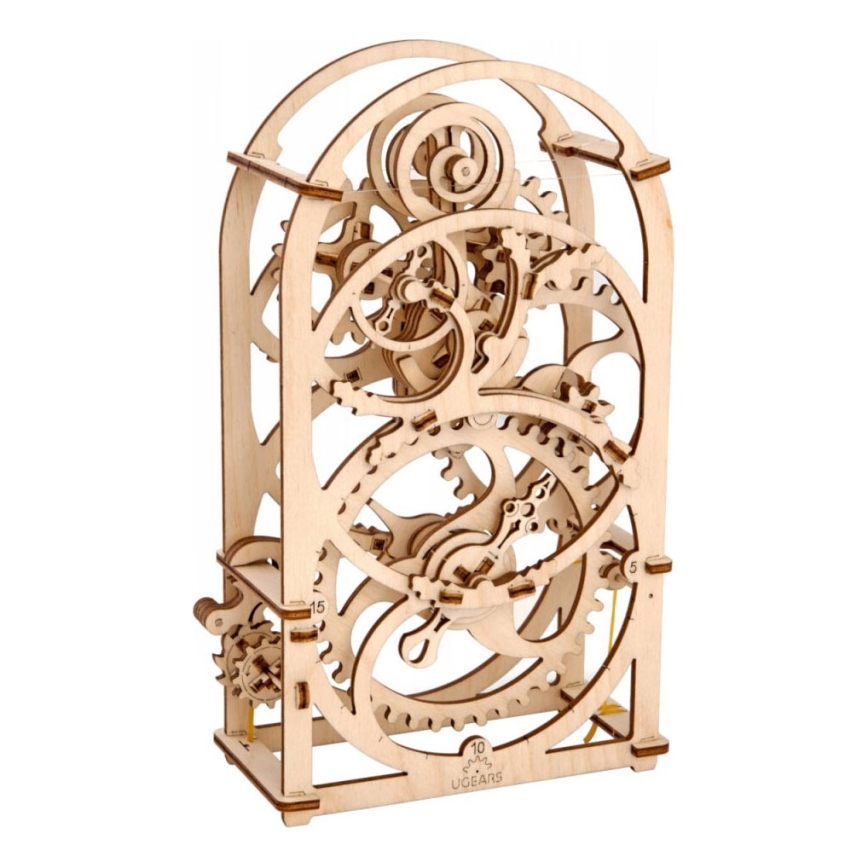 Ugears - 3D drevenené mechanické puzzle Hodinový strojček