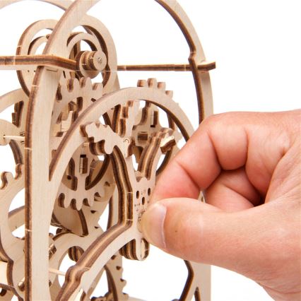 Ugears - 3D drevenené mechanické puzzle Hodinový strojček