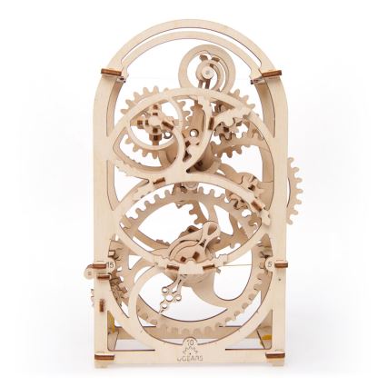 Ugears - 3D drevenené mechanické puzzle Hodinový strojček