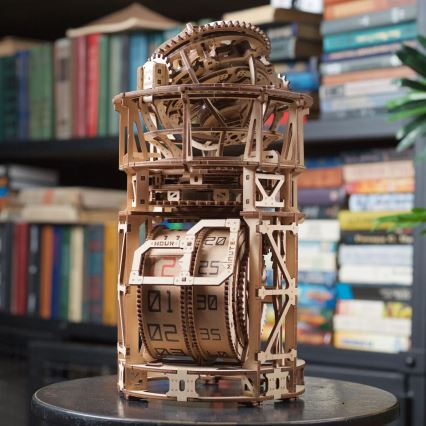 Ugears - 3D drevenené mechanické puzzle Hodinový strojček s tourbillonom