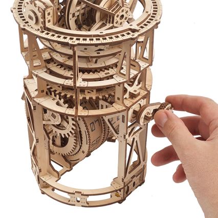 Ugears - 3D drevenené mechanické puzzle Hodinový strojček s tourbillonom