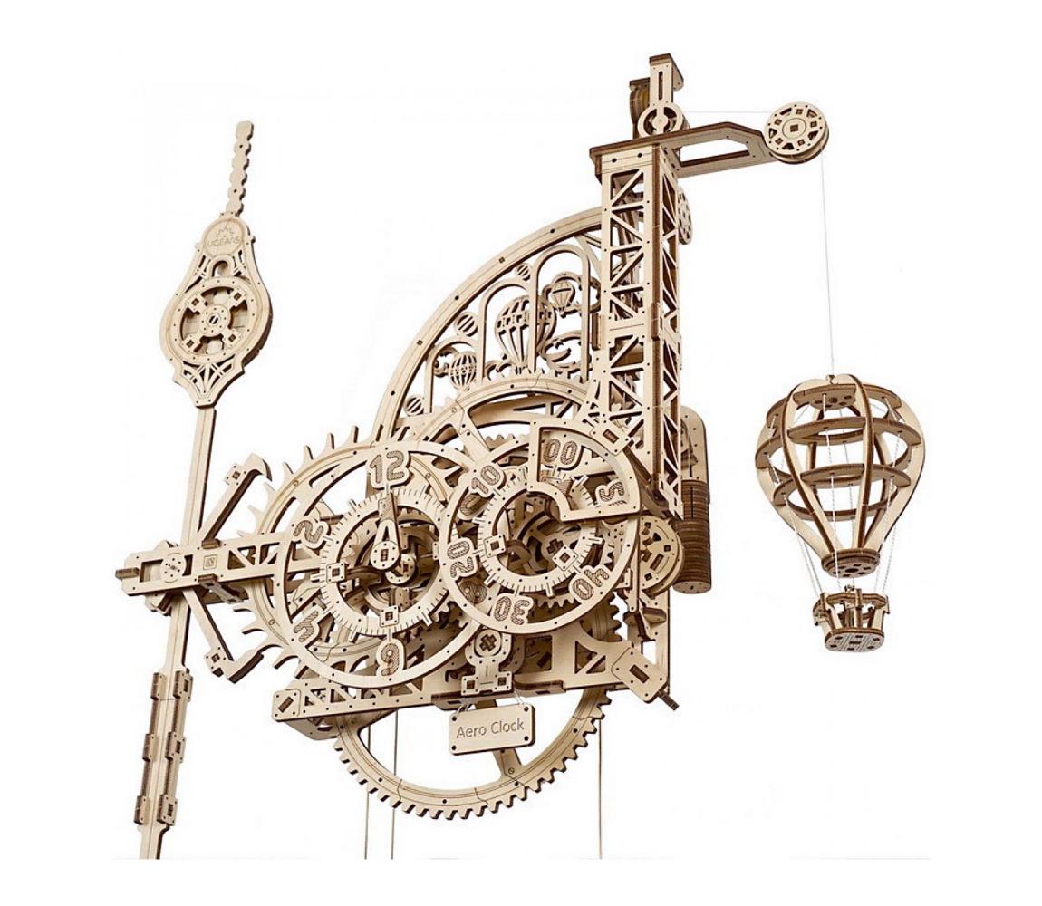 Ugears Ugears - 3D drevenené mechanické puzzle Nástenné hodiny Aero