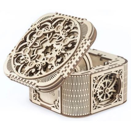 Ugears - 3D drevenené mechanické puzzle Šperkovnica
