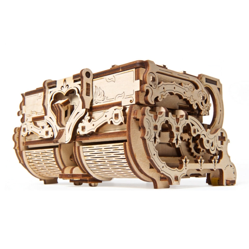 Ugears - 3D drevenené mechanické puzzle Starožitná šperkovnica