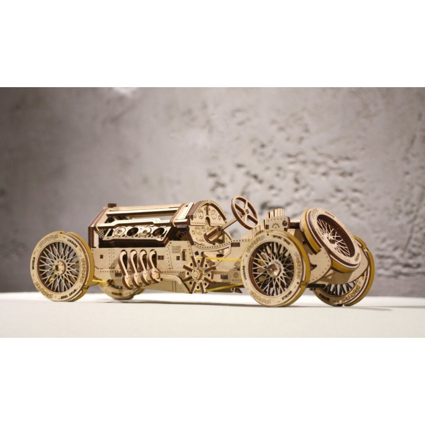 Ugears - 3D drevenené mechanické puzzle U9 Auto Grand Prix