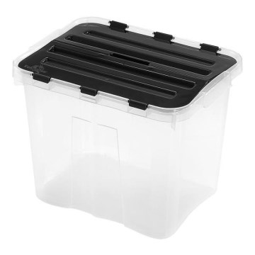 Úložný box DRAGON 10 l čierna/číra