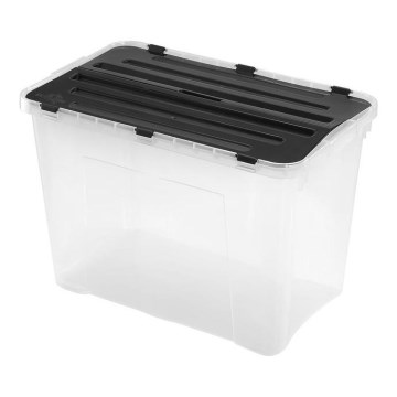 Úložný box DRAGON 60 l čierna/číra