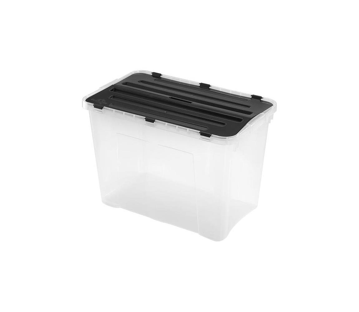 UTC Úložný box DRAGON 60 l čierny/priehľadný HDR1650