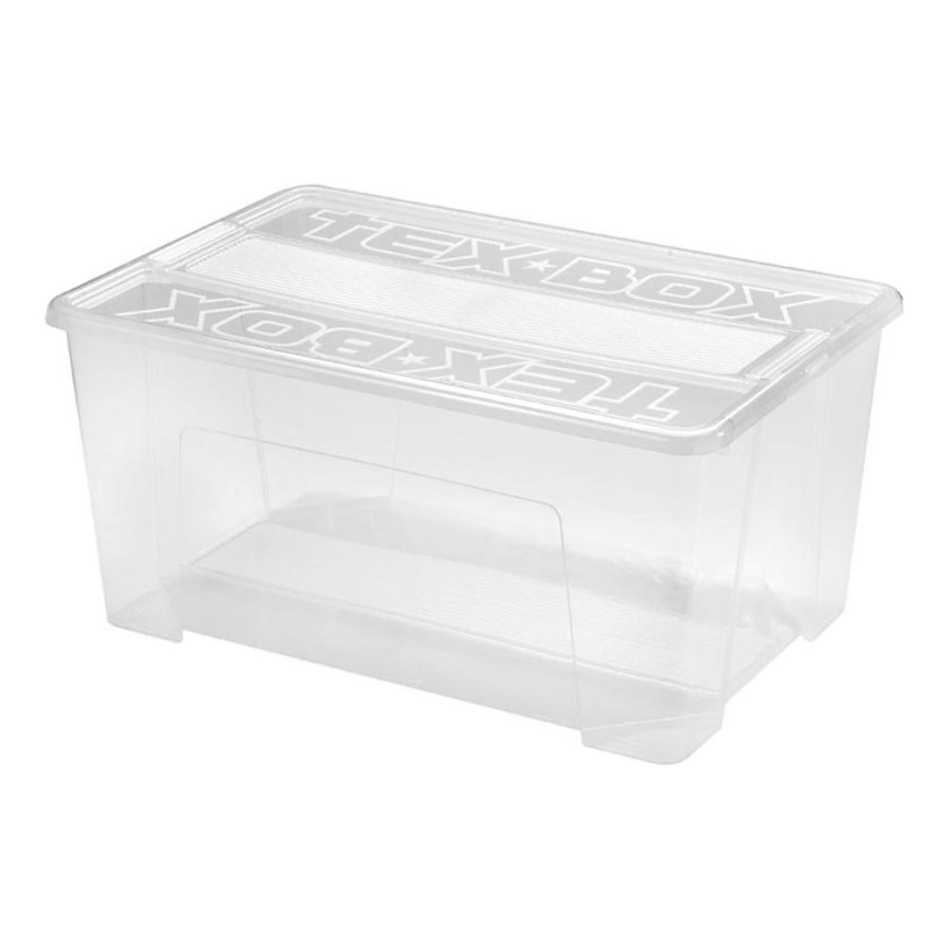 Úložný box TEX BOX 48 l číra