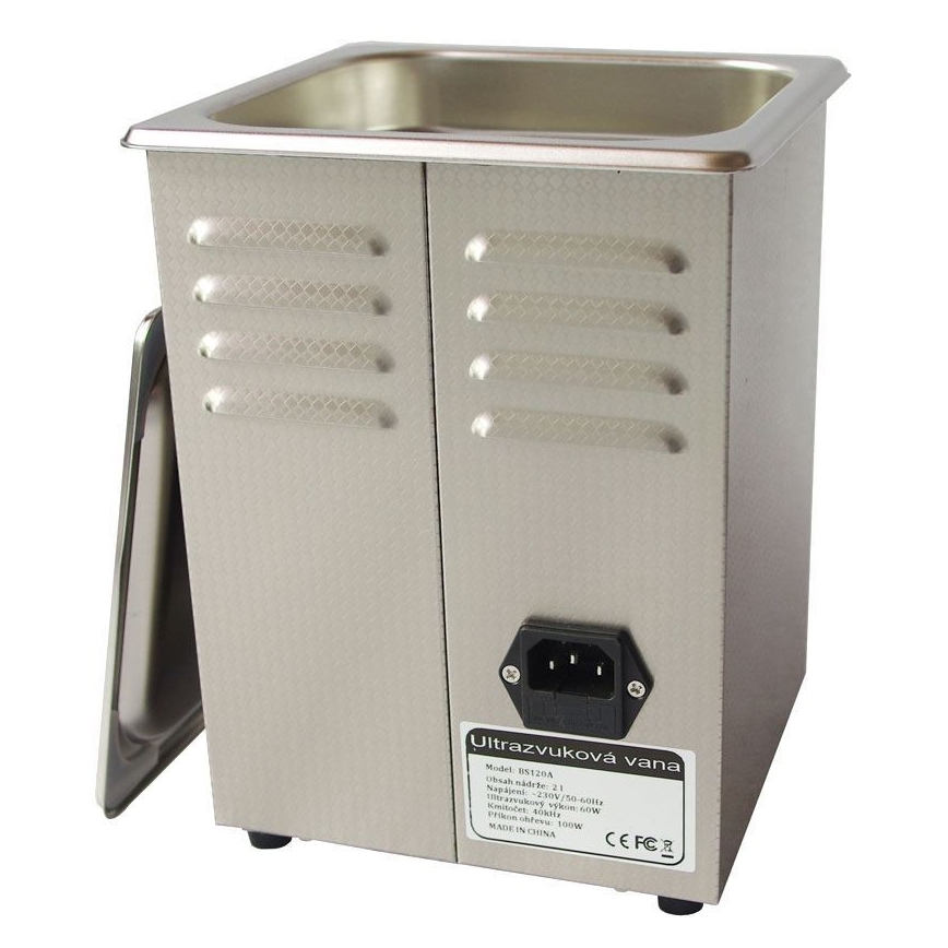 Ultrazvuková čistička s ohrevom 160W/230V 2 l