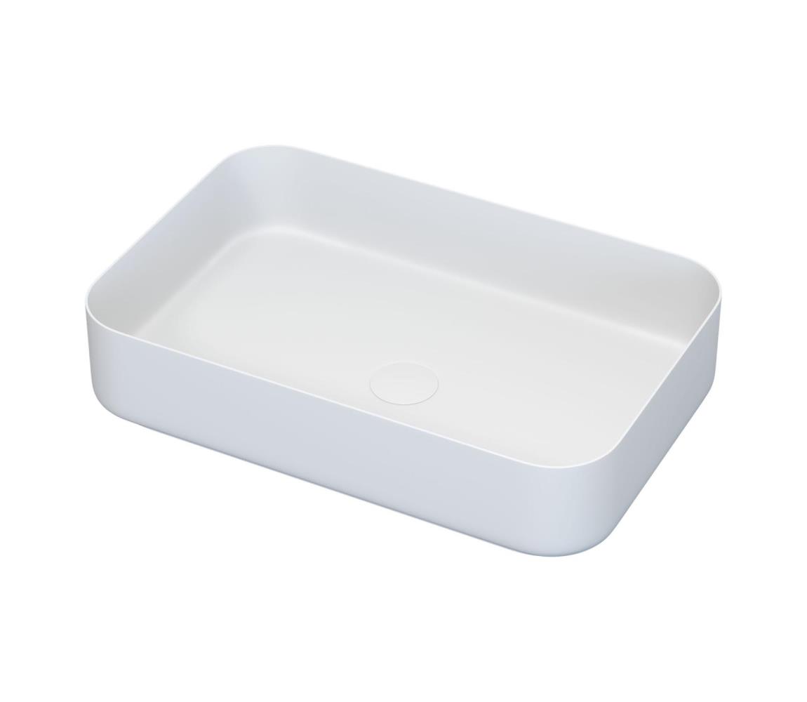BATH DELUXE Umývadlo na dosku LJORDAL 52x34 cm oceľ/biela 06-052-18-01-00