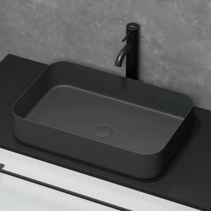 Umývadlo na dosku LJORDAL 52x34 cm oceľ/čierna