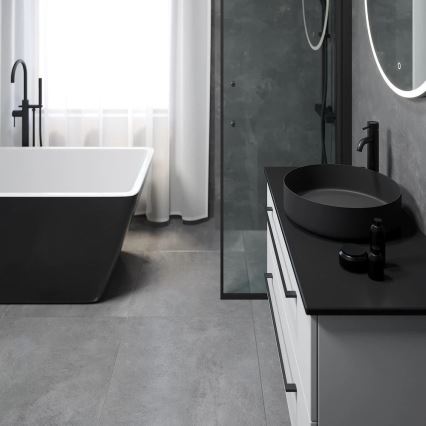 Umývadlo na dosku LJORDAL pr. 40 cm oceľ/čierna